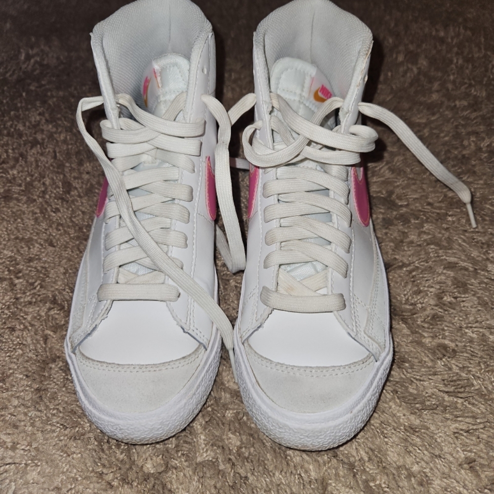 Youth Nike Blazers 77 Mid Pinksicle Sneakers - Picture 5 of 5
